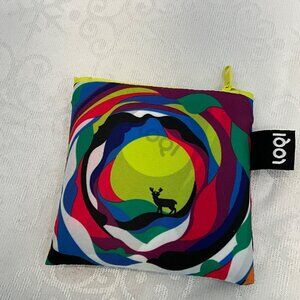 Loqi Eco-Friendly Reusable Shopping Tote Bag Set Dog & Psychedelic Print set/2